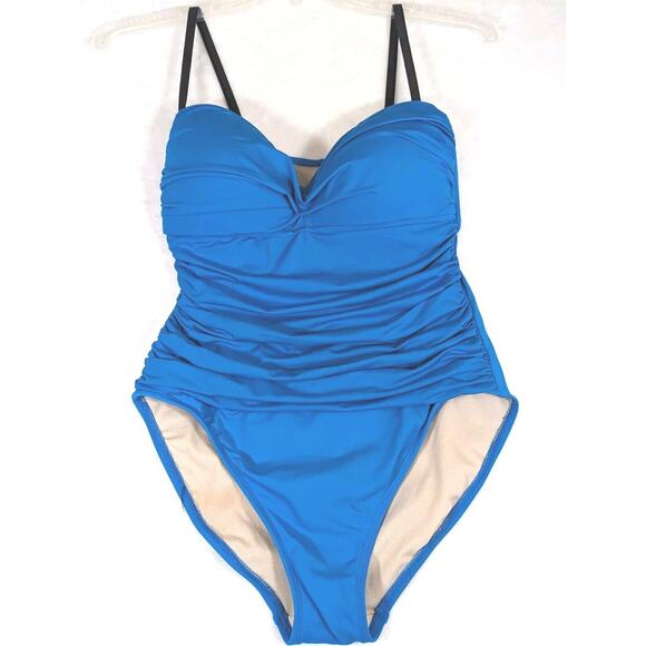 La blanca swimsuit one piece Black straps Sz 12 Clean Good condition Straps Sewn - Picture 3 of 9